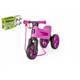 Odrážadlo FUNNY WHEELS Rider SuperŠport fialovej 2v1 + popruh, výška sedla 28/30cm nos 25kg 18m+