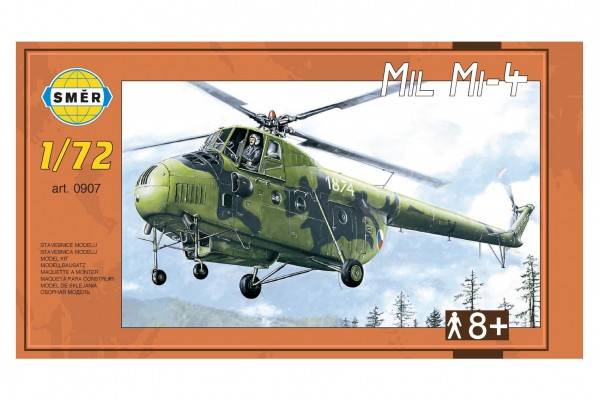 Model Vrtuľník Mil Mi-4 v krabici 34x19x5,5cm