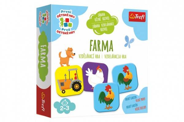 Farma vzdelávacia spoločenská hra pre najmenších v krabici 20x20x5cm 24m +
