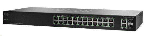 Cisco switch SF112-24-RF, 24x10/100, 2xGbE SFP/RJ-45, REFRESH