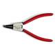Kliešte Strend Pro P0182D 180 mm, na hriadeľ a poistné krúžky, ohnuté