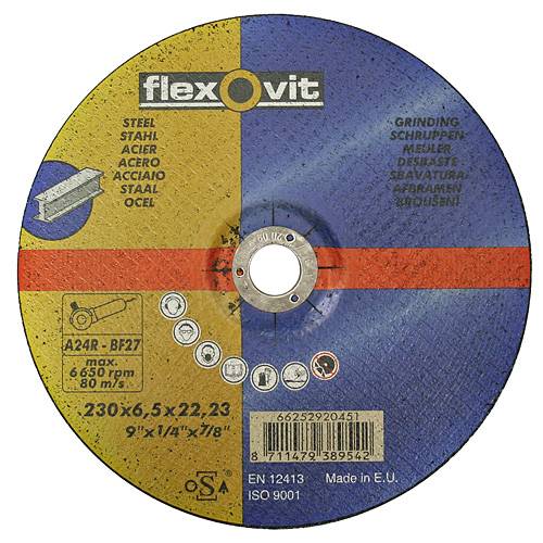 Kotúč flexOvit 20451 230x6,5 A24R-BF42, rezný na kov