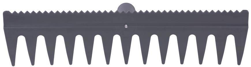 Hrable R140, 13 zubé, plastové, s urovnávacou hranou