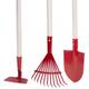 Sada náradia Strend Pro Herrison 9357G, záhradnícka, hrable - lopata - motyka, mini, 900 mm