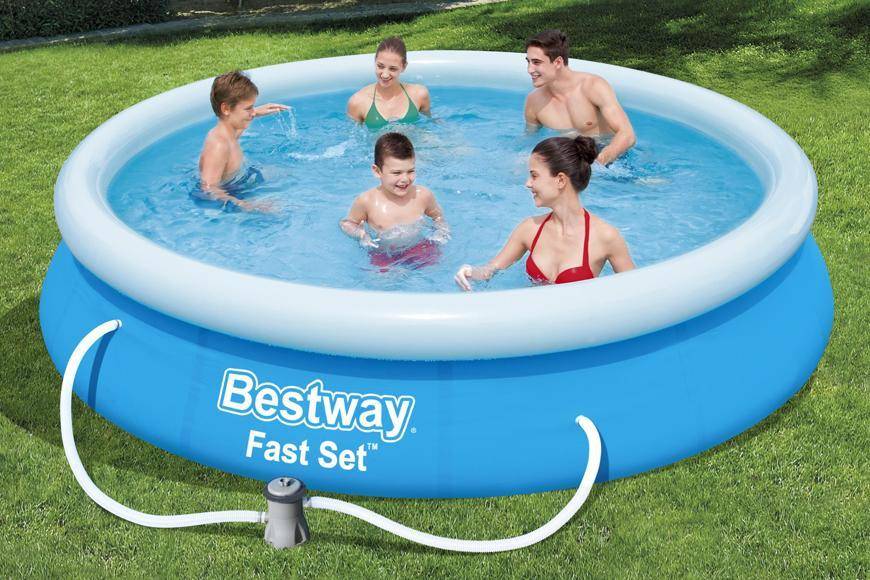 Bazén Bestway® 57274, nafukovací, filer, pumpa, 3,66x0,76 m