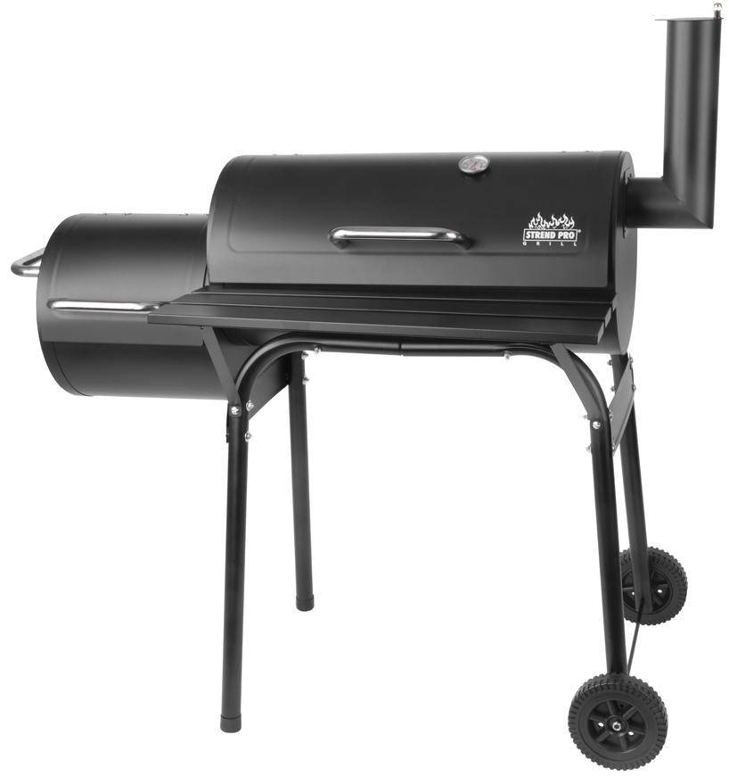 Gril Strend Pro BBQ Porter, na drevené uhlie, 2v1 - grilovanie a údenie, 1100x650x1150 mm