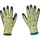 Rukavice PINTAIL brown 09 (L), nylon/latex, zelená