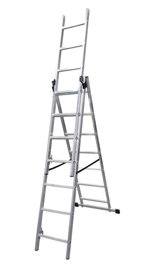 Rebrík Strend Pro DP 3x07, Alu, EN 131 max. 4.23 m