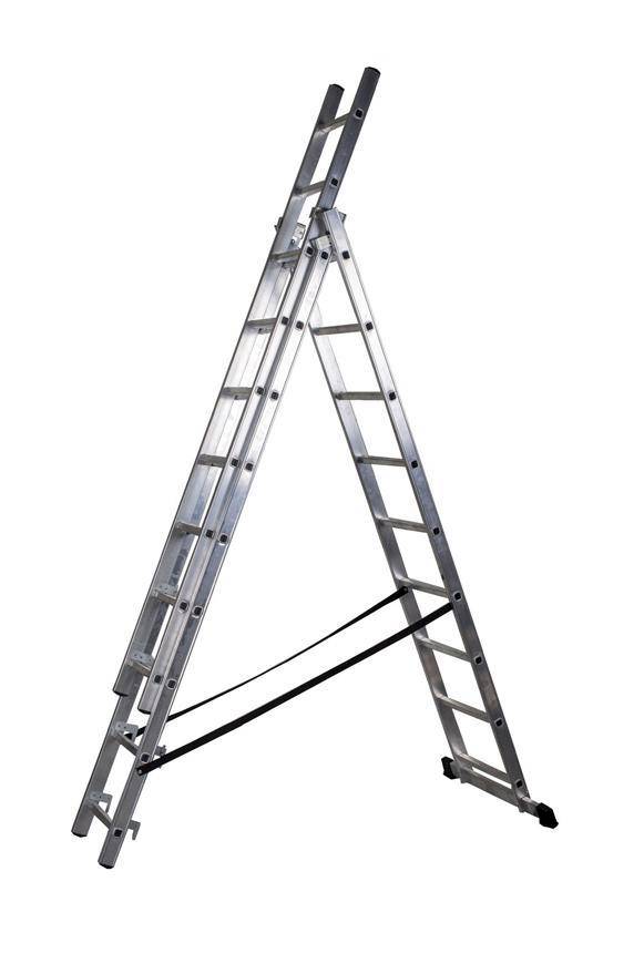 Rebrík Strend Pro DP 3x09, Alu, EN 131 max. 5.30 m