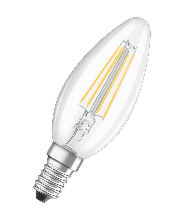 Osram LED VALUE CL B FIL 40 non-dim 4W/827 E14 2700K teplá biela