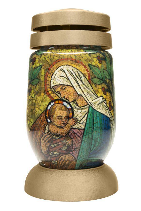 Bolsius kahanec S03 3D Mária s Ježišom 22 cm