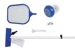 Súprava Bestway® FlowClear™, 58195, zberač, sieťka, tyč, plavák, teplomer, tester, záplaty