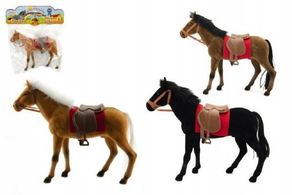 Kôň fleece 30cm v sáčku - výber 3 farby