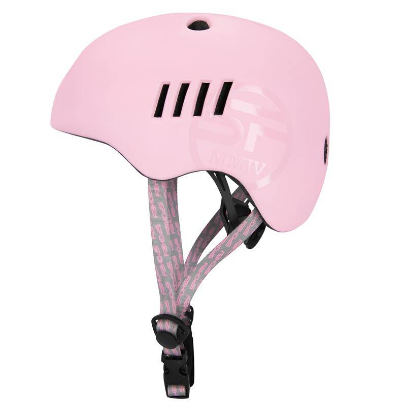 PUMPTRACK Juniorská cyklistická BMX přilba IN-MOLD, 48-54 cm, růžová