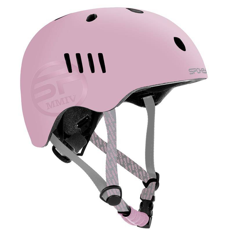 PUMPTRACK Juniorská cyklistická BMX přilba IN-MOLD, 54-58 cm, růžová