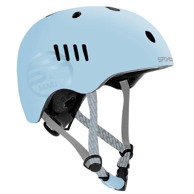 PUMPTRACK Juniorská cyklistická BMX přilba IN-MOLD, 54-58 cm, modrá