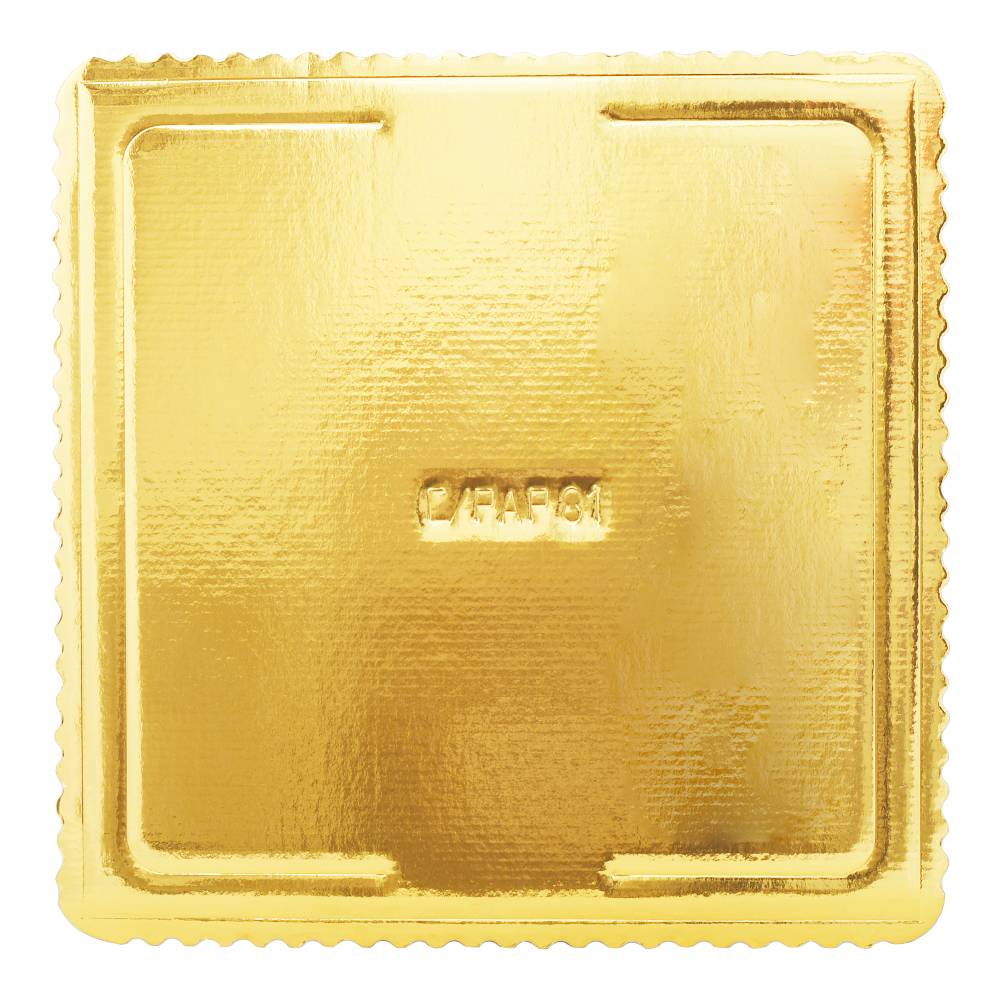 Podnos lepenkový štvorcový 35x35cm zlatý