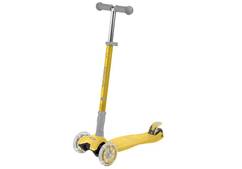 PLIER II Skladacia trojkolka detská so svietiacimi kolieskami, žlutá