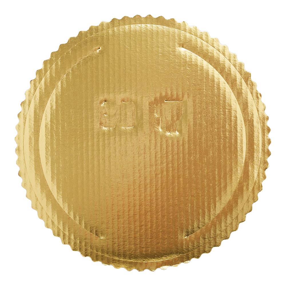 Podložka z 3 vrstvovej lepenky okruhlá zlatá 30cm