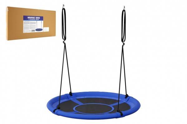 Hojdací kruh modrý 100 cm látková výpln v krabici 73x37x7cm