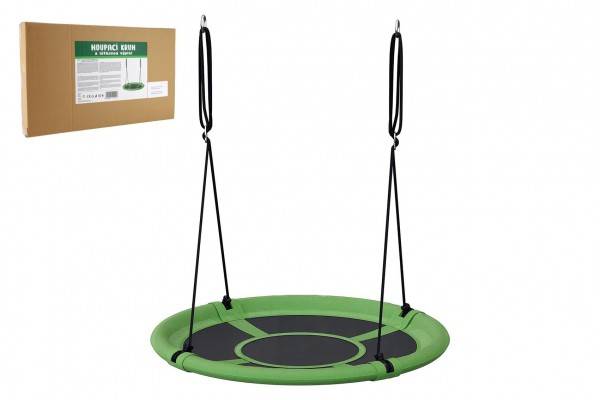 Hojdací kruh zelený 80 cm látková výpln v krabici 60x37x7cm