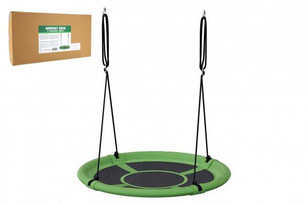 Hojdací kruh zelený 100 cm látková výpln v krabici 73x37x7cm