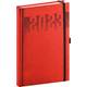 Denný diár Silhouette 2023, červený, 15 × 21 cm