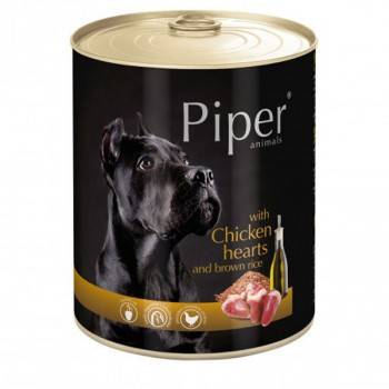 Piper PIPER konzerva 800g - s kuracími srdieckami a hnedou ryžou
