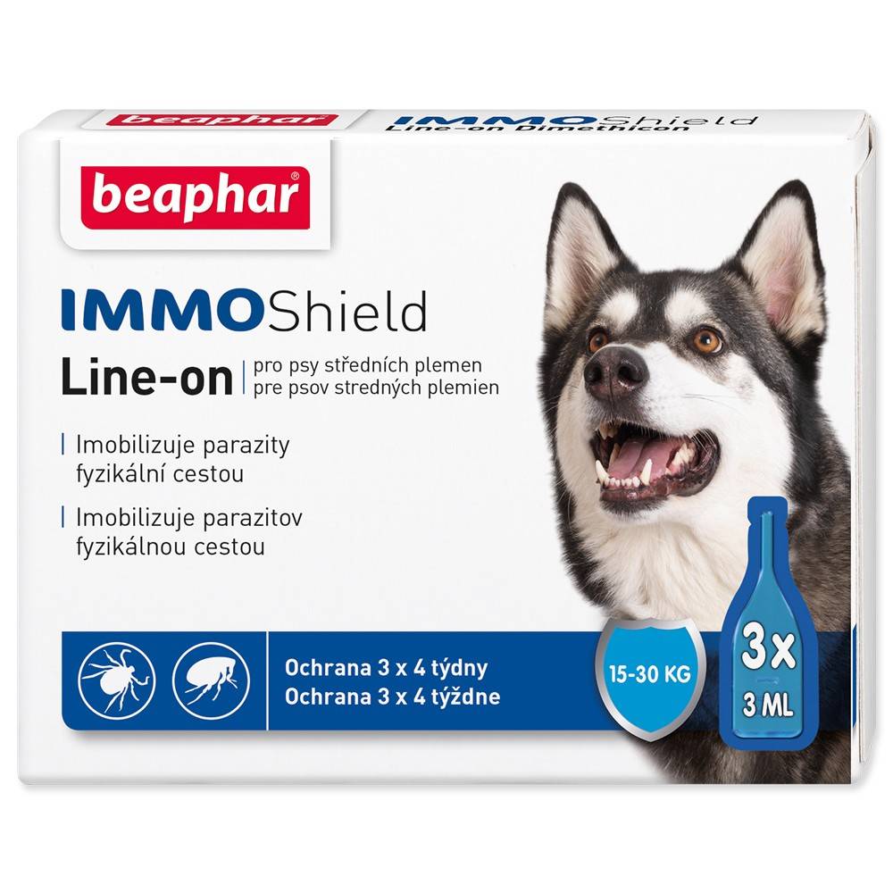 Beaphar IMMO Shield Line-on M 15-30 kg 3 x 3 ml