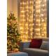 Reťaz MagicHome Vianoce Curtain, 160 LED teplá biela, 230V, 50 Hz, 8 funkcií, časovač, osvetlenie, L-1,5x2 m