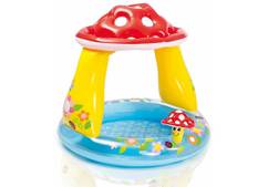 Bazénik Intex® 57114, Mushroom, detský, nafukovací, so strieškou, 1,02x0,89 m