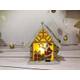 Dekorácia MagicHome Vianoce, Santa v domčeku, LED, závesná, 9x3x10,4 cm