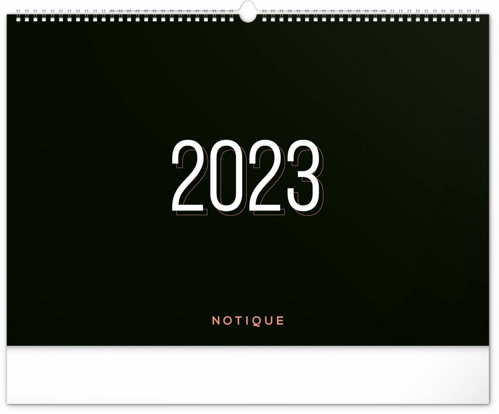 Nástenný plánovací kalendár Čierny 2023, 48 × 33 cm