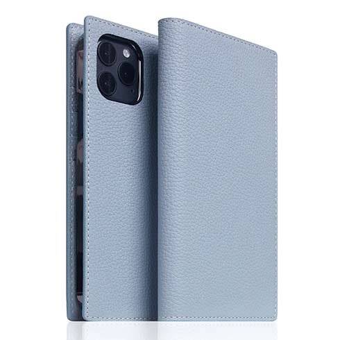 SLG Design puzdro D8 Full Grain Leather pre iPhone 12 mini - Powder Blue