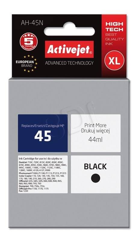 Atrament ActiveJet pre HP 51645/no.45/ Black 44ml
