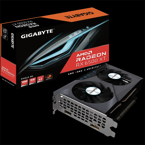 Gigabyte Radeon RX 6500XT Eagle, 4GB GDDR6, 64 bit GV-R65XTEAGLE-4GD