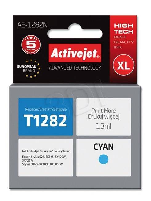 Atrament ActiveJet pre Epson T1282 Cyan 13 ml