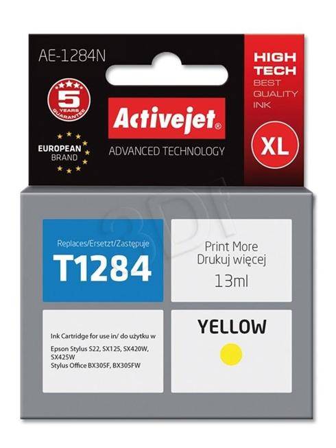 Atrament ActiveJet pre Epson T1284 Yellow 13 ml
