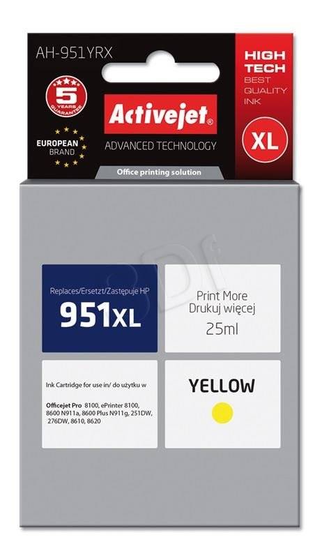 Atrament ActiveJet pre HP 951XL CN048 Yellow AH-951YRX 25ml