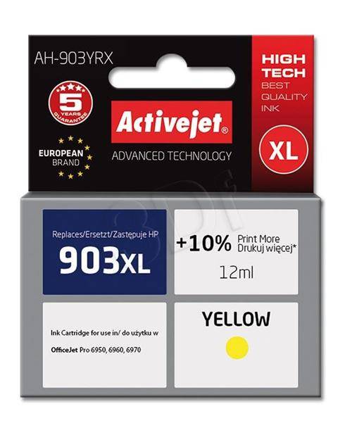 Atrament ActiveJet pre HP T6M11AE (no.903XL) AH-903YRX Yellow 12ml