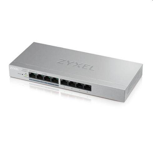 Zyxel GS1200-8HP 8-port Desktop Gigabit Web Smart switch, 4x PoE 802.3at, PoE budget 60W, fanless