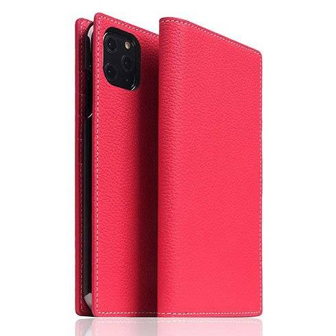 SLG Design puzdro D8 Full Grain Leather pre iPhone 11 Pro Max - Pink Rose