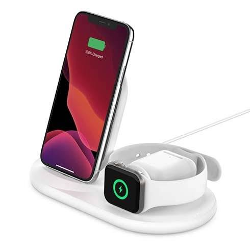 Belkin Boost Charge 3-in-1 Wireless Charger - White