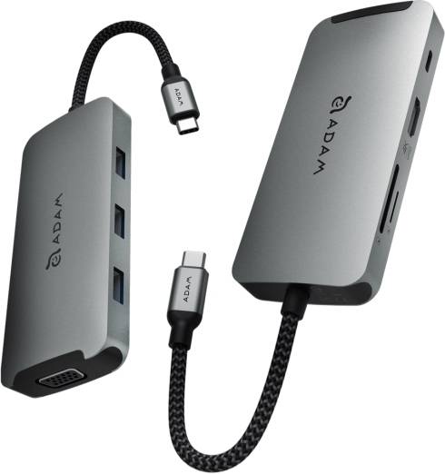 Adam Elements USB-C Casa Hub X 10-in-1 4K 60Hz 100W Hub- Grey