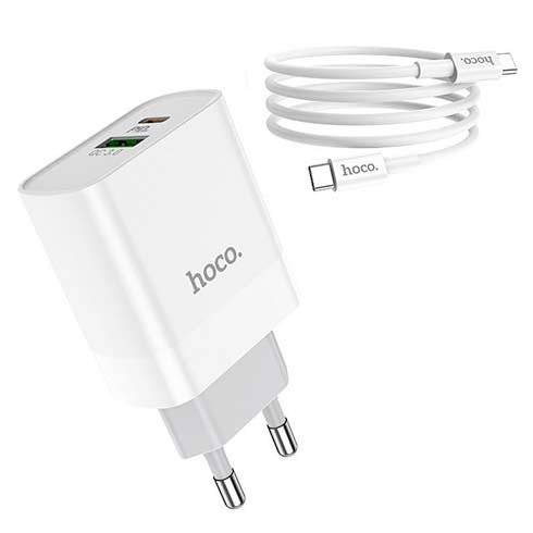 HOCO Rapid PD (18W) + USB QC3.0 charger - White