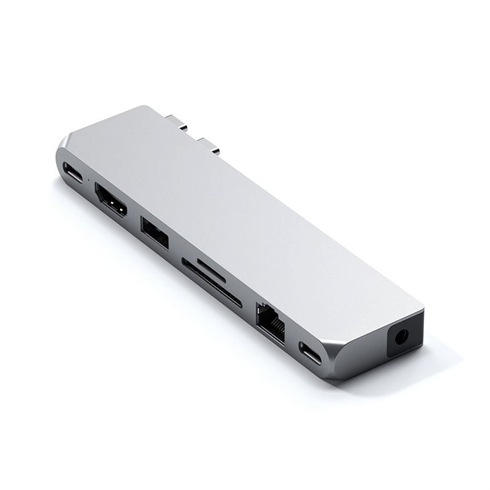 Satechi USB-C Pro Hub Max Adapter - Silver Aluminium