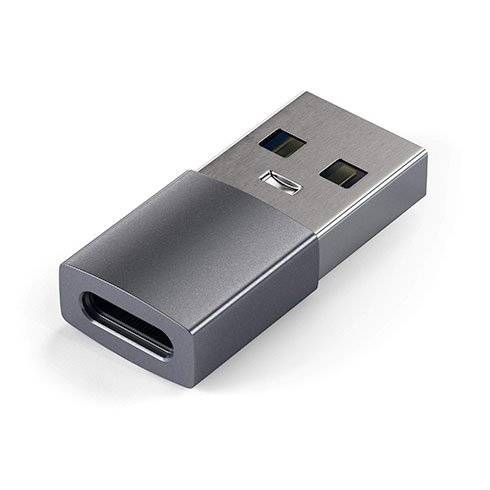 Satechi adaptér USB 3.0 to USB-C - Space Gray Aluminium