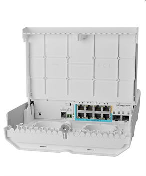 MIKROTIK RouterBOARD Cloud Smart Switch netPower Lite 7R + SwOS lite (8x GLAN; 2x SFP+, GPEN) outdoor