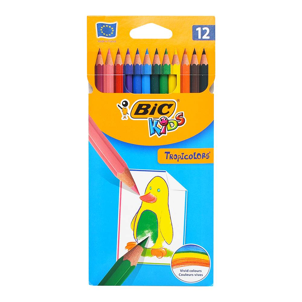 Farbičky 12 farieb Kids Tropicolor BIC