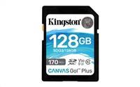 Kingston 128GB SecureDigital Canvas Go! Plus (SDXC), 170R 90W Class 10 UHS-I U3 V30